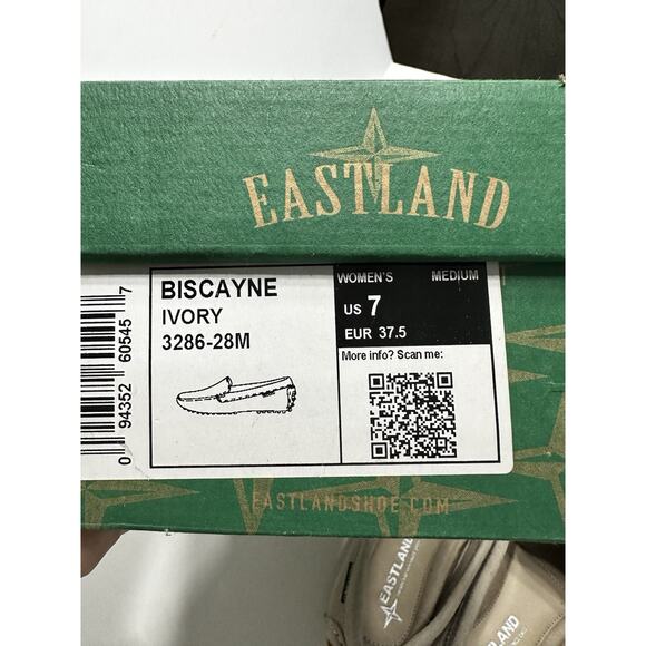 Eastland Womens Size 7 Ivory Biscayne Loafer Shoes NEW In BOX - Picture 5 of 5
